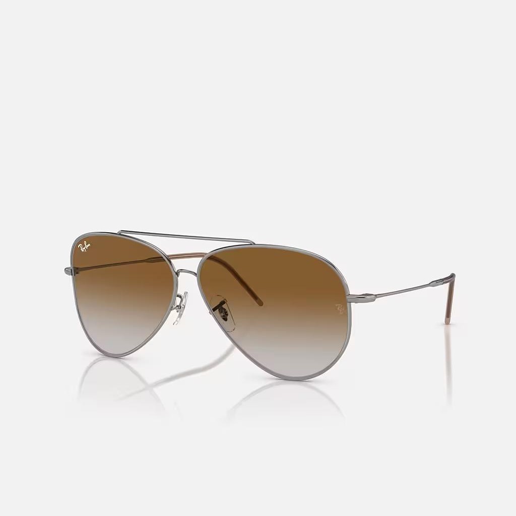 Kính Ray-Ban Aviator Reverse Xám Nâu