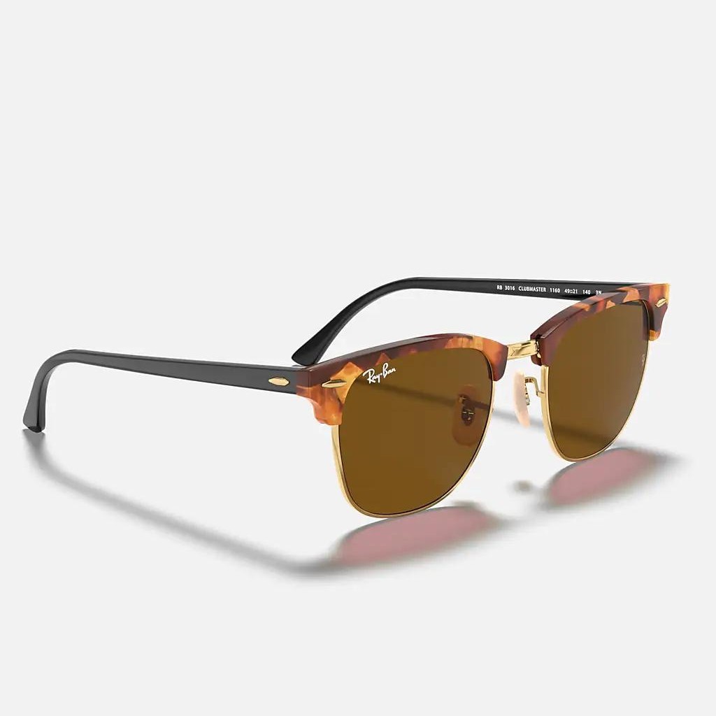 Kính Ray-Ban Clubmaster Fleck Xanh Dương Nâu