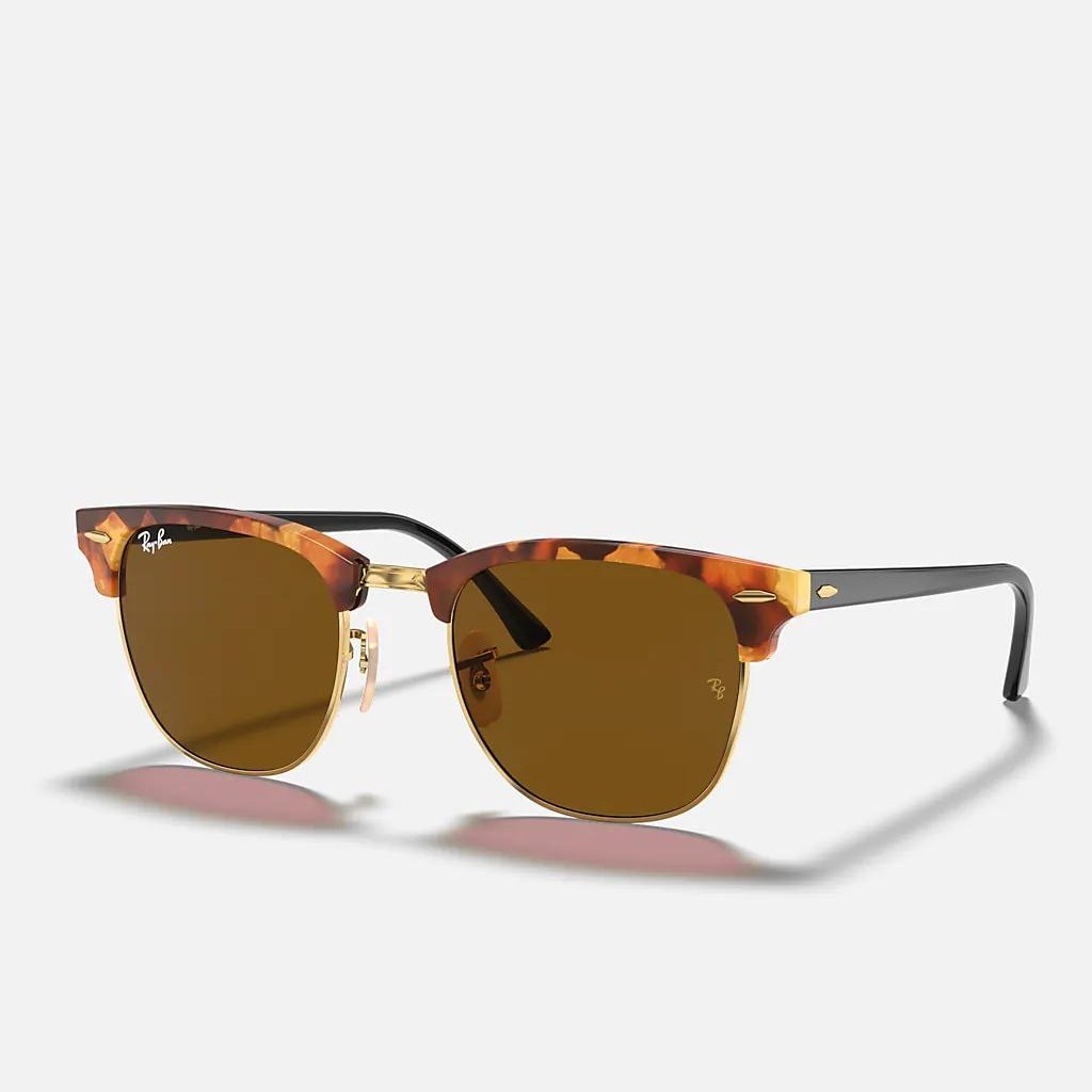 Kính Ray-Ban Clubmaster Fleck Nâu