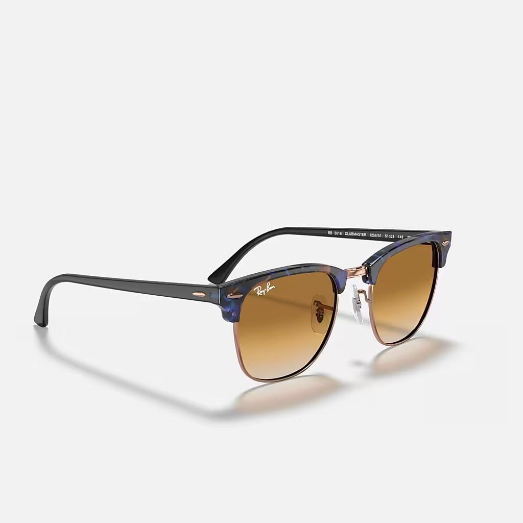 Kính Ray-Ban Clubmaster Fleck Xanh Dương Nâu