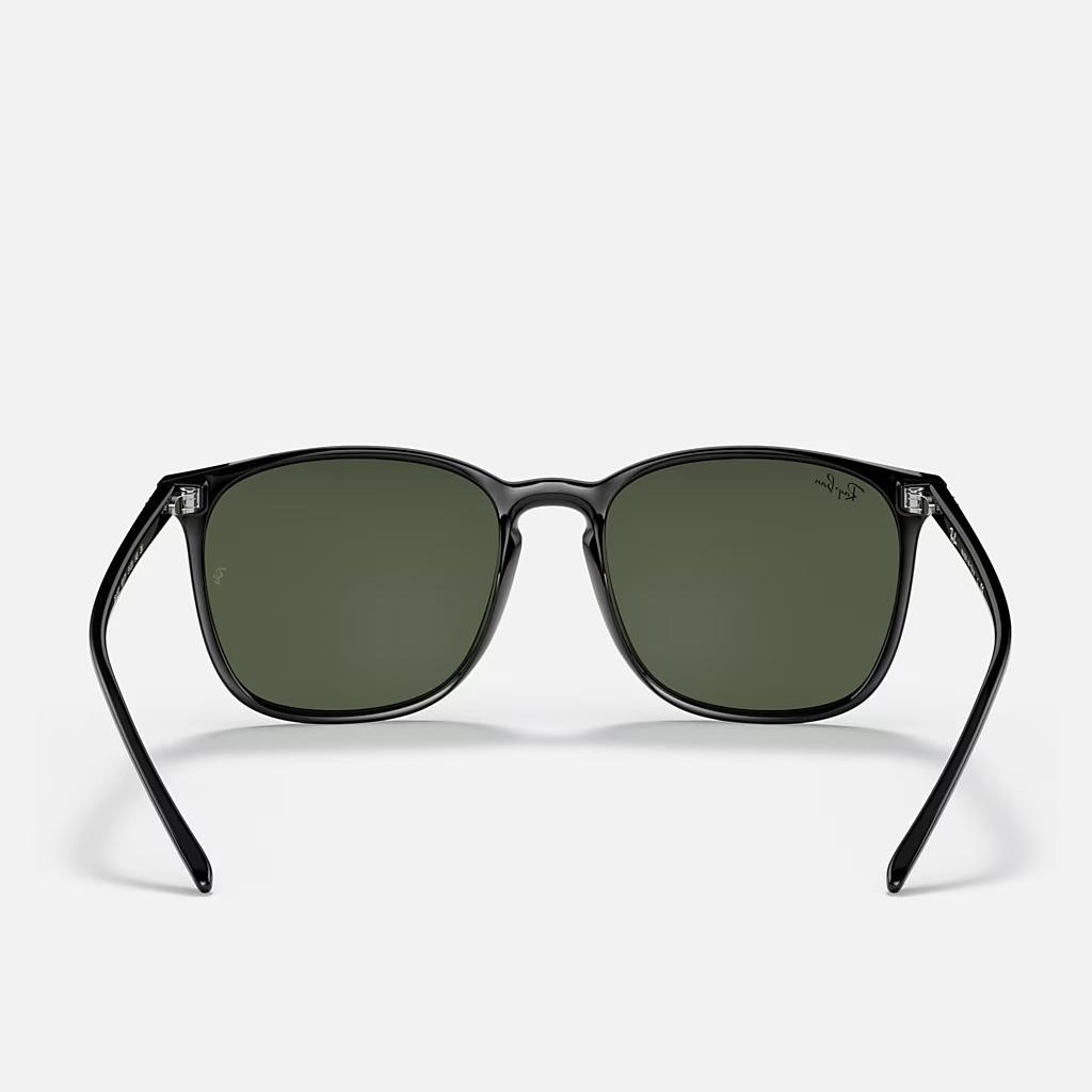 Kính Ray-Ban Rb4387 Đen Xanh Lá