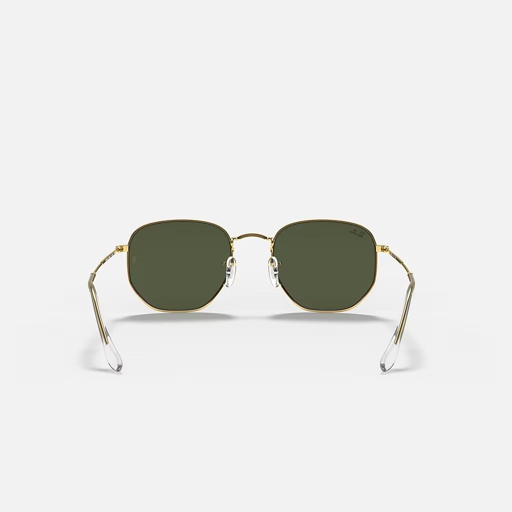 Kính Ray-Ban Hexagonal Vàng Xanh Lá