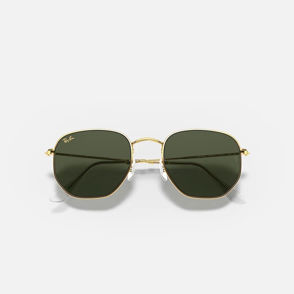 Kính Ray-Ban Hexagonal Vàng Xanh Lá