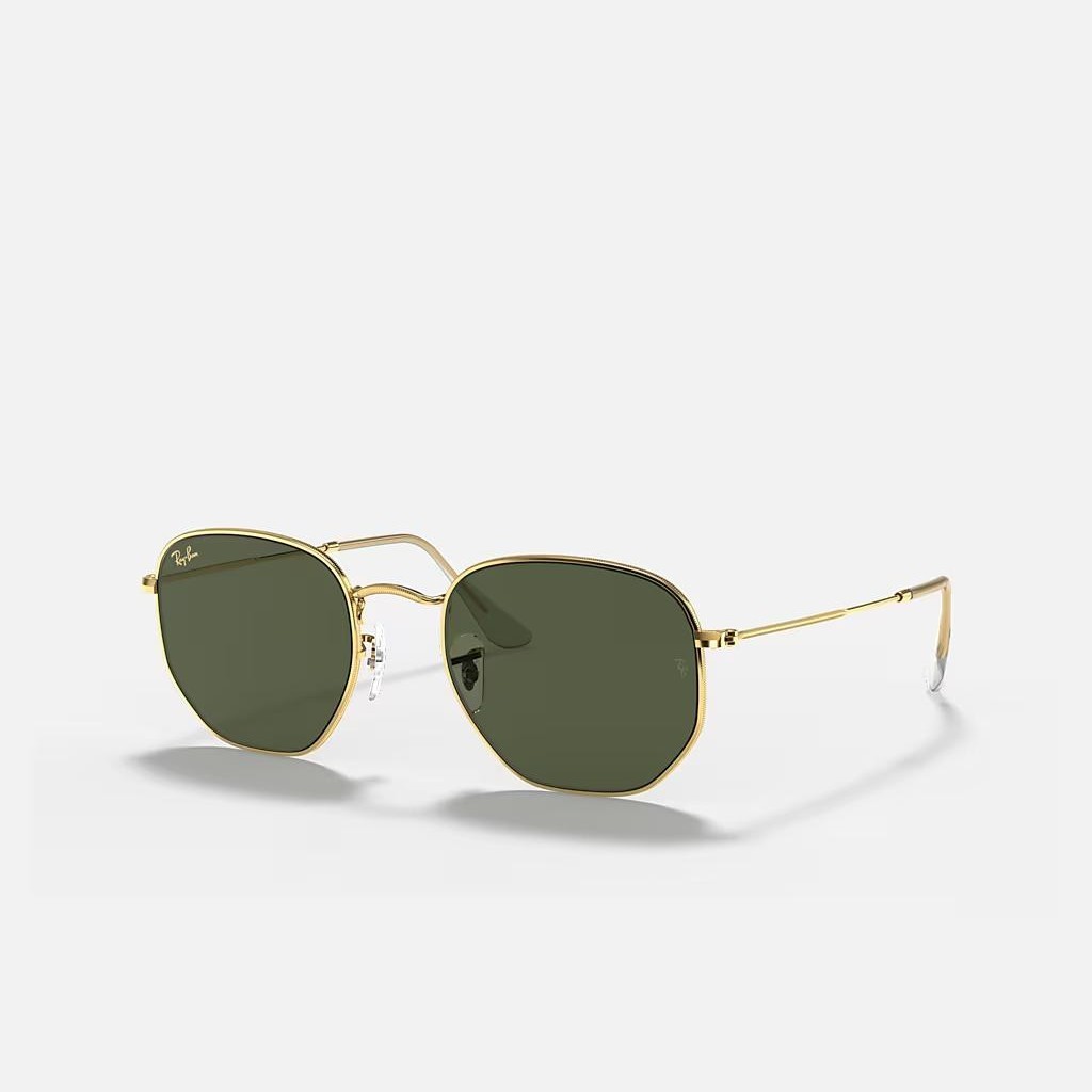 Kính Ray-Ban Hexagonal Vàng Xanh Lá