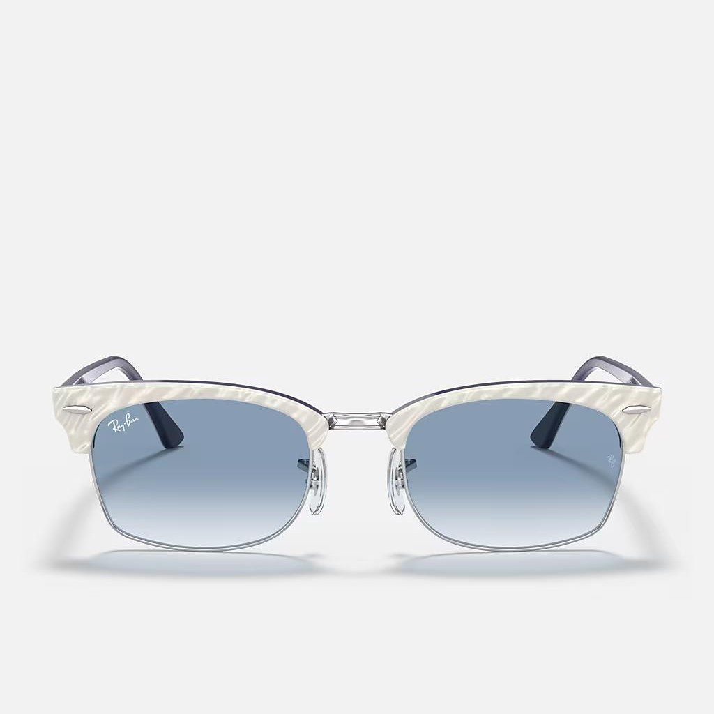 Kính Ray-Ban Clubmaster Square Xám Xanh Dương