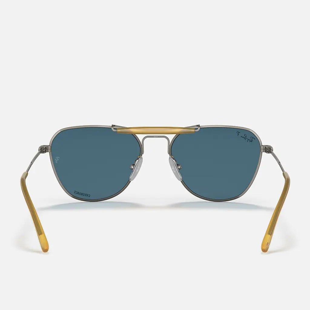 Kính Ray-Ban Rb8064 Titanium Xám Xanh Dương