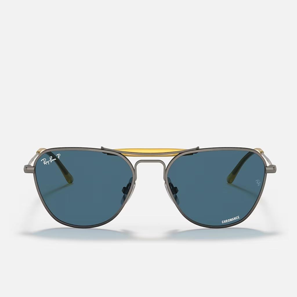 Kính Ray-Ban Rb8064 Titanium Xám Xanh Dương