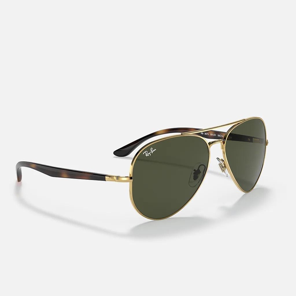 Kính Ray-Ban Rb3675 Vàng Xanh Lá