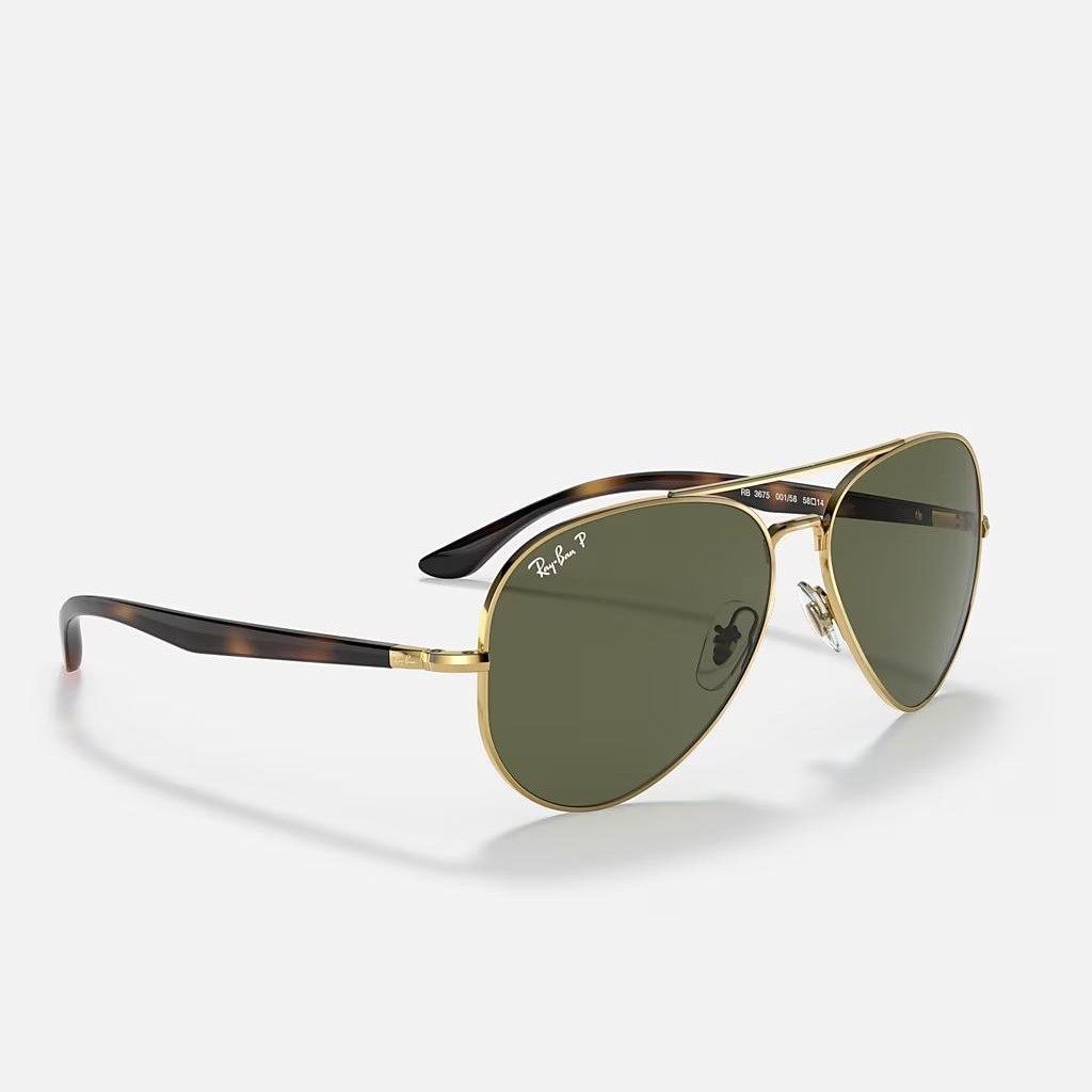 Kính Ray-Ban Rb3675 Polarized Vàng Xanh Lá