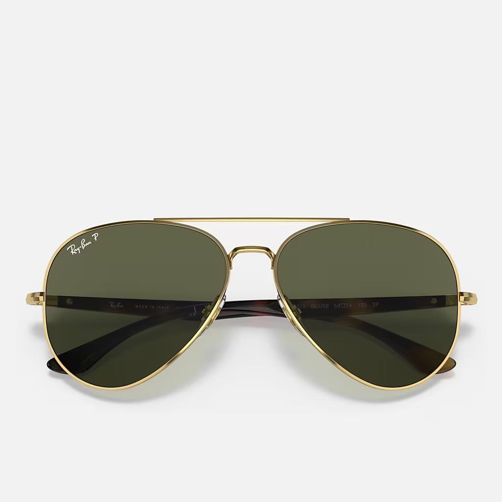 Kính Ray-Ban Rb3675 Polarized Vàng Xanh Lá