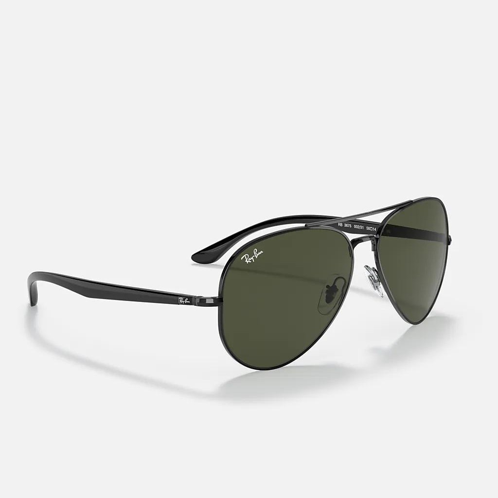 Kính Ray-Ban Rb3675 Đen Xanh Lá