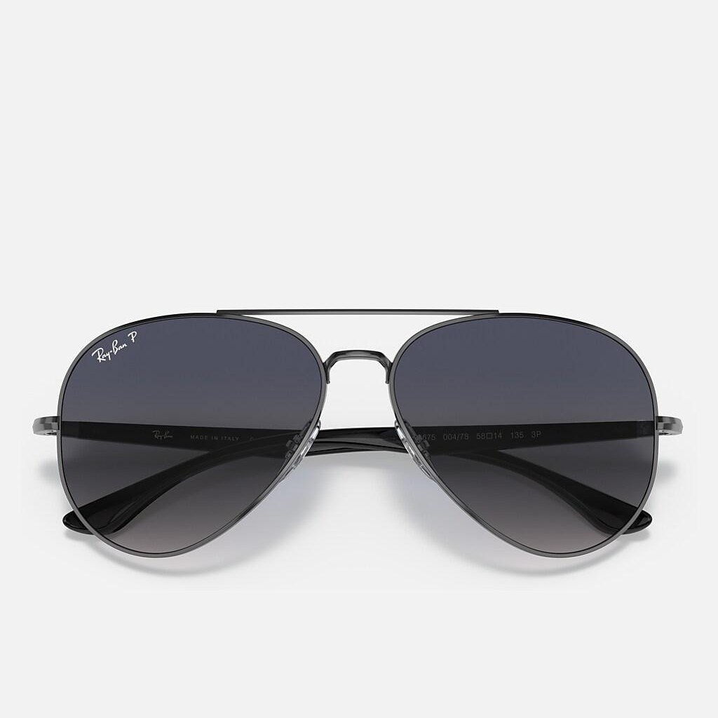 Kính Ray-Ban Rb3675 Polarized Xám Xanh Dương