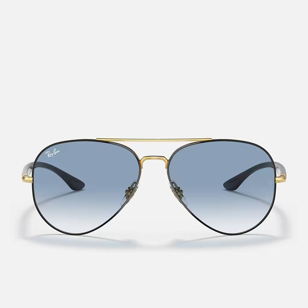 Kính Ray-Ban Rb3675 Đen Xanh Dương Sáng