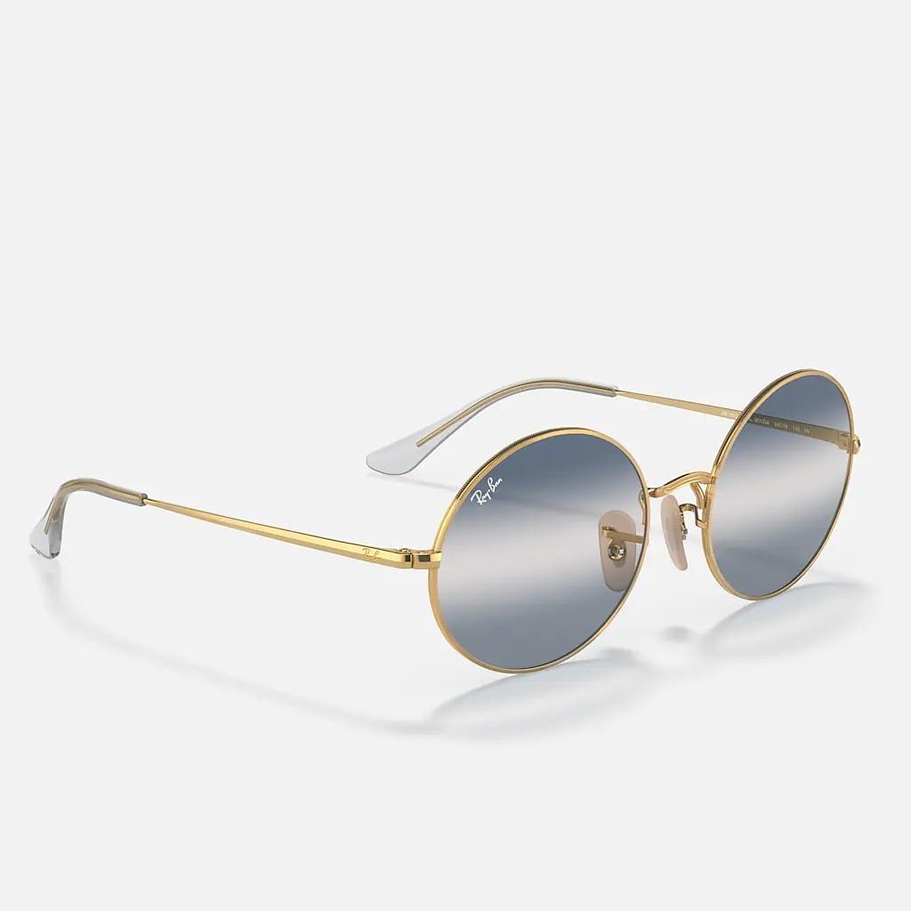 Kính Ray-Ban Oval 1970 Bi-Gradient Vàng Xanh Dương