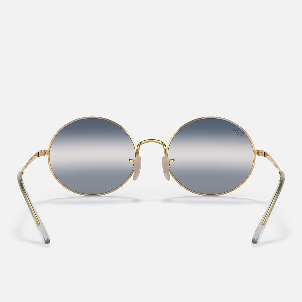 Kính Ray-Ban Oval 1970 Bi-Gradient Vàng Xanh Dương