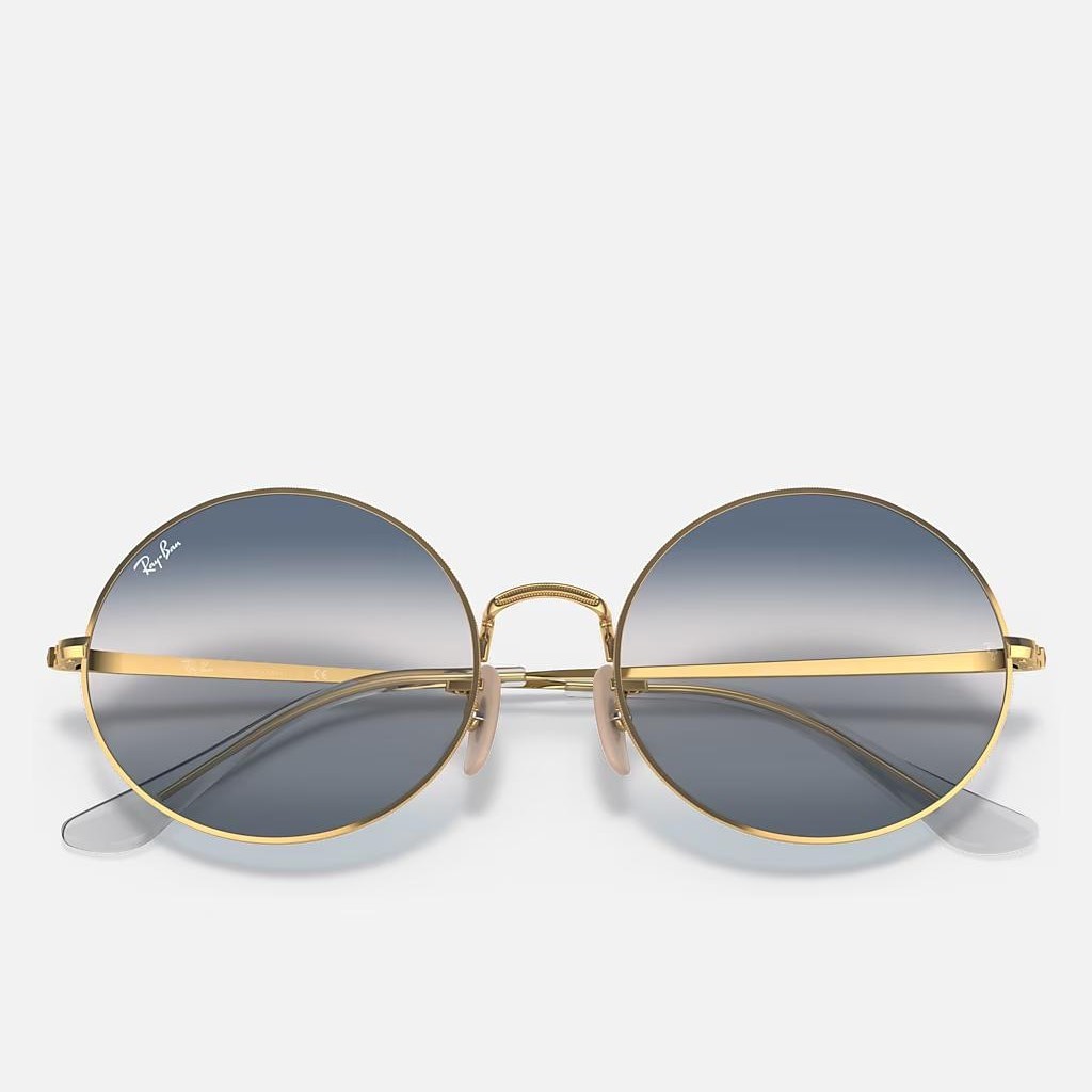 Kính Ray-Ban Oval 1970 Bi-Gradient Vàng Xanh Dương