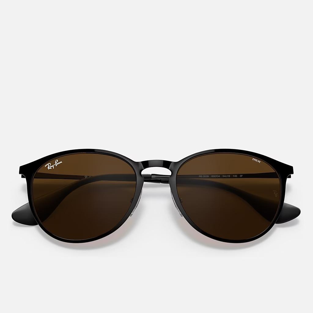 Kính Ray-Ban Erika Metal Evolve Đen Nâu