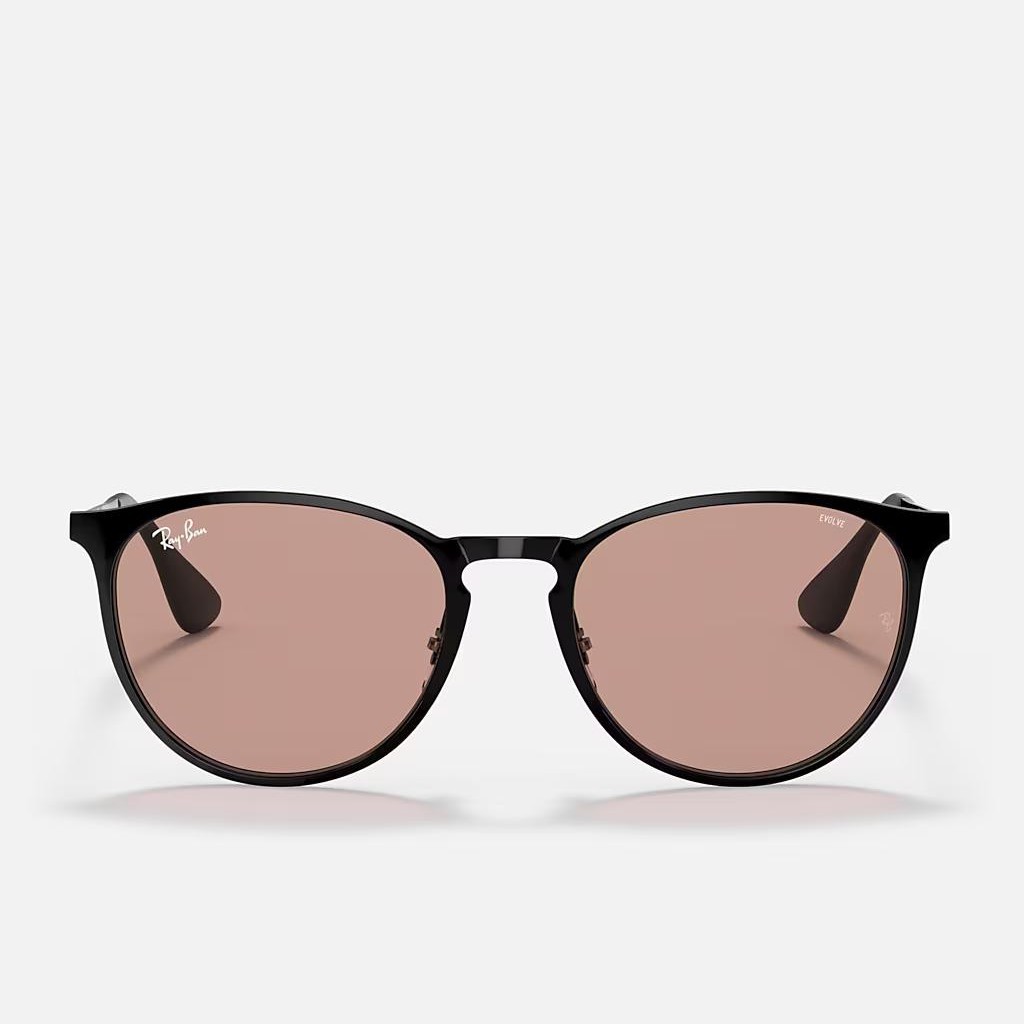 Kính Ray-Ban Erika Metal Evolve Đen Nâu