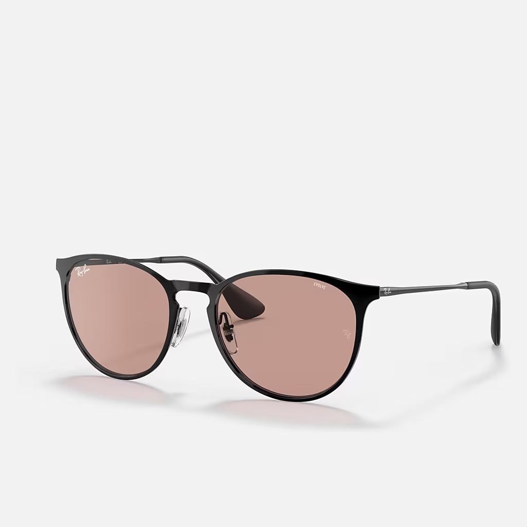 Kính Ray-Ban Erika Metal Evolve Đen Nâu