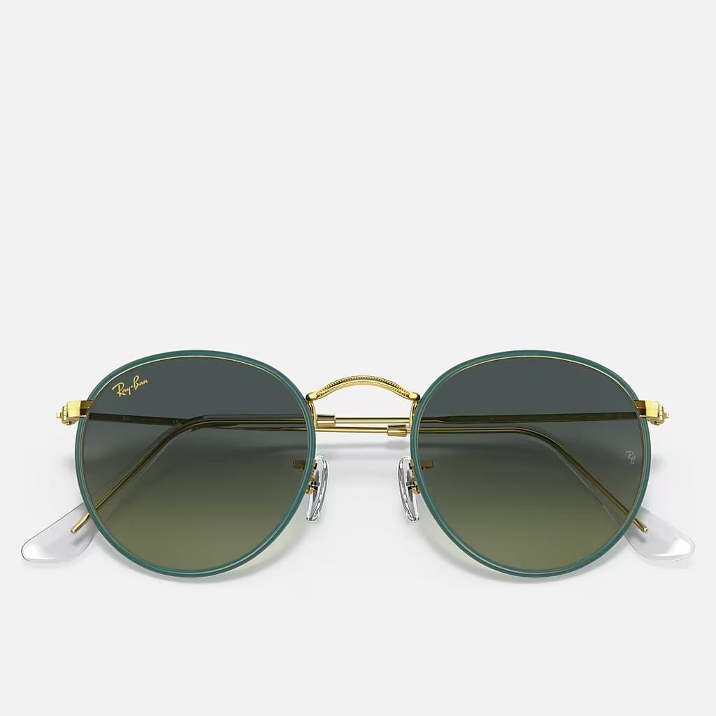 Kính Ray-Ban Round Metal Full Color Legend Đen Xanh Lá