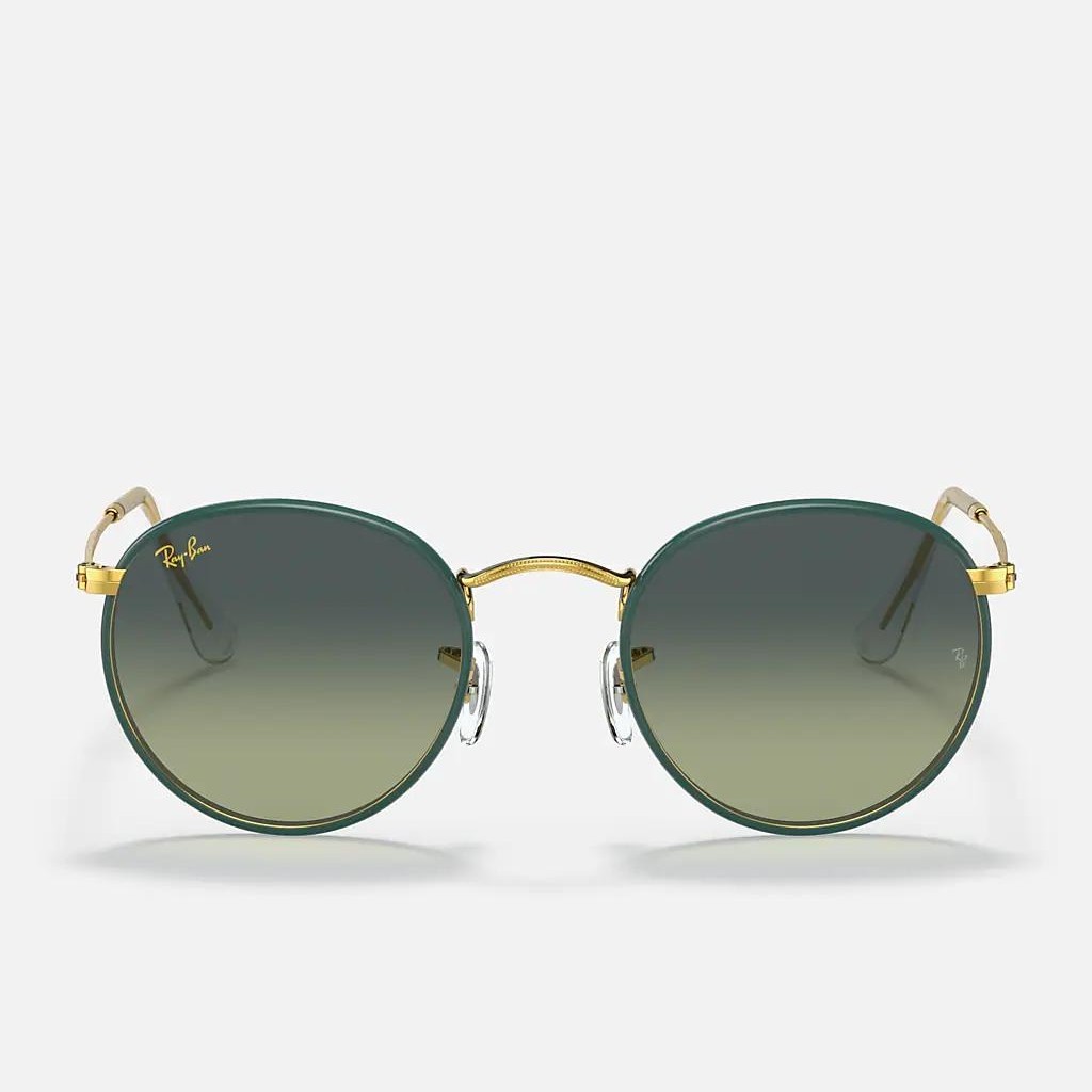 Kính Ray-Ban Round Metal Full Color Legend Đen Xanh Lá