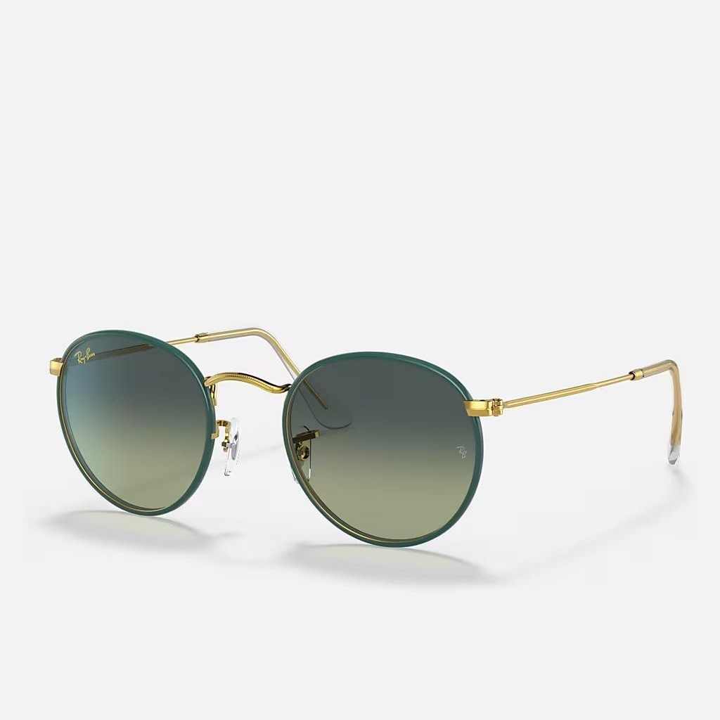 Kính Ray-Ban Round Metal Full Color Legend Đen Xanh Lá