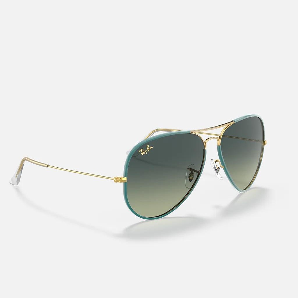 Kính Ray-Ban Aviator Full Color Legend Xanh Lá