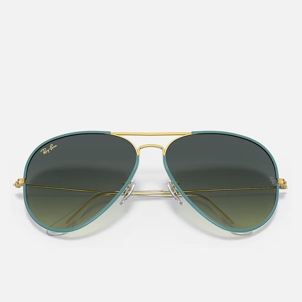 Kính Ray-Ban Aviator Full Color Legend Xanh Lá