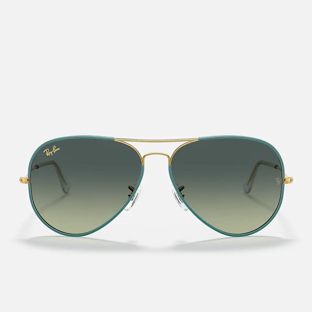 Kính Ray-Ban Aviator Full Color Legend Xanh Lá