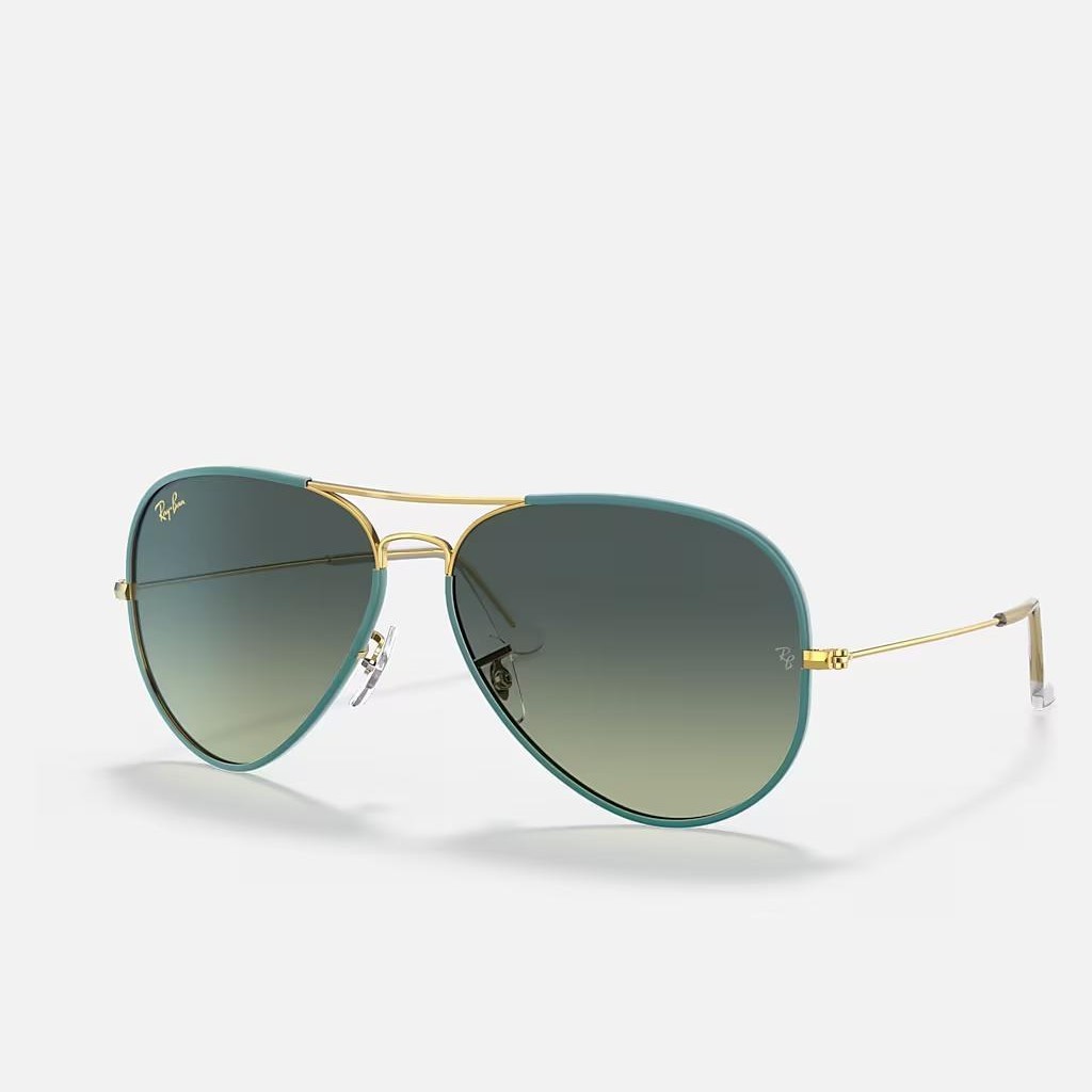 Kính Ray-Ban Aviator Full Color Legend Xanh Lá