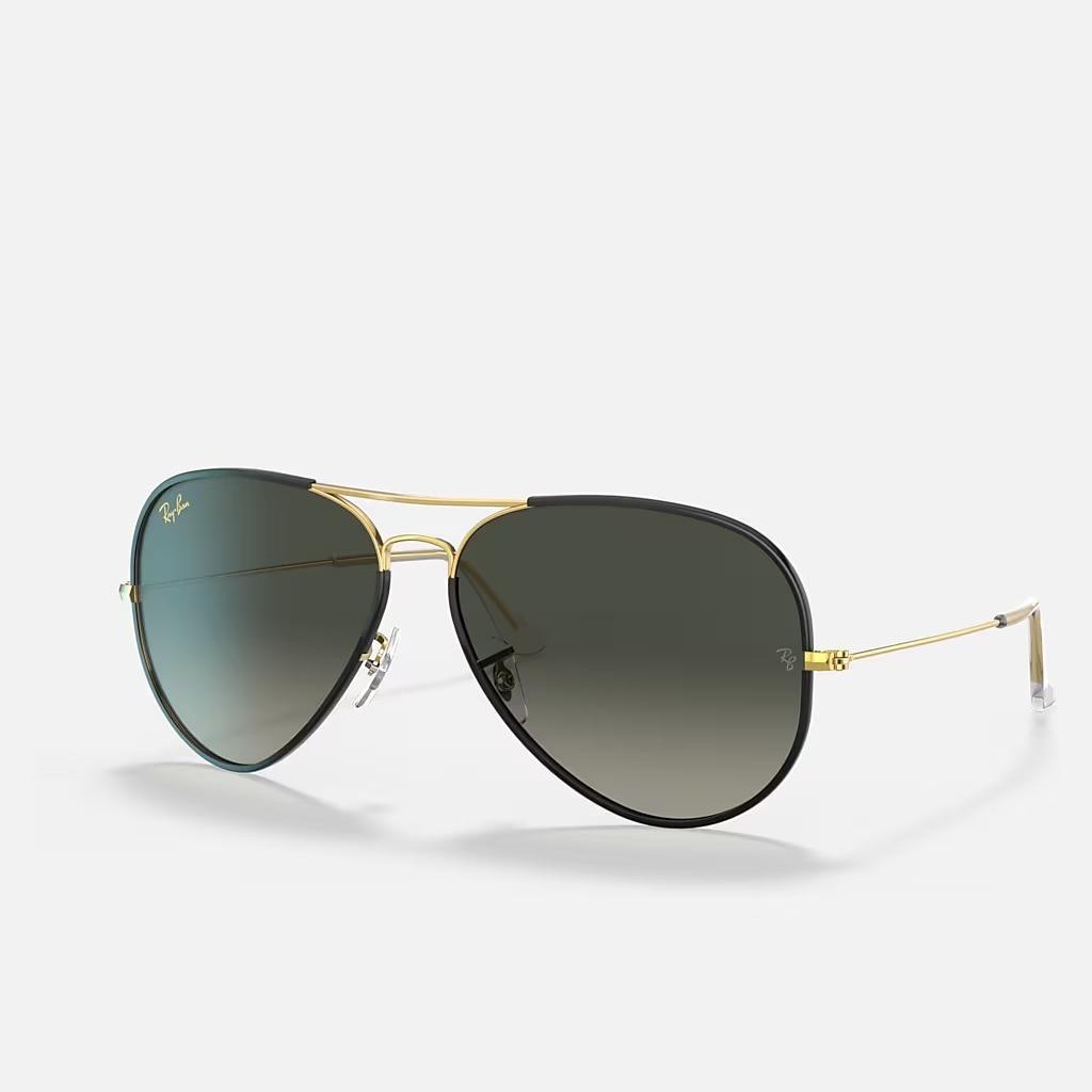 Kính Ray-Ban Aviator Full Color Legend Đen Xám