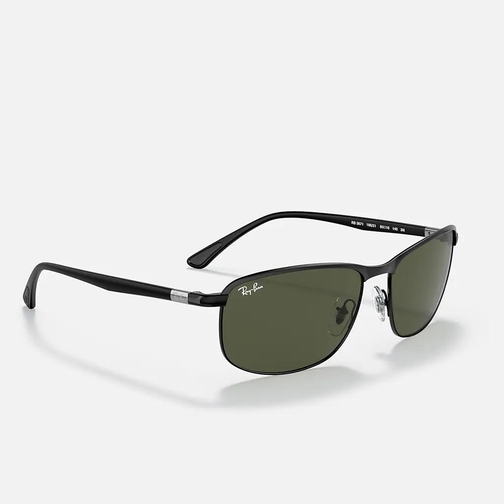 Kính Ray-Ban Rb3671 Đen Xanh Lá