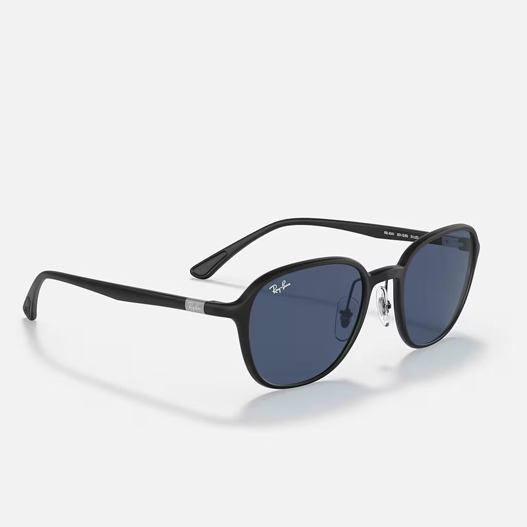 Kính Ray-Ban Rb4341 Đen Xanh Dương Đậm