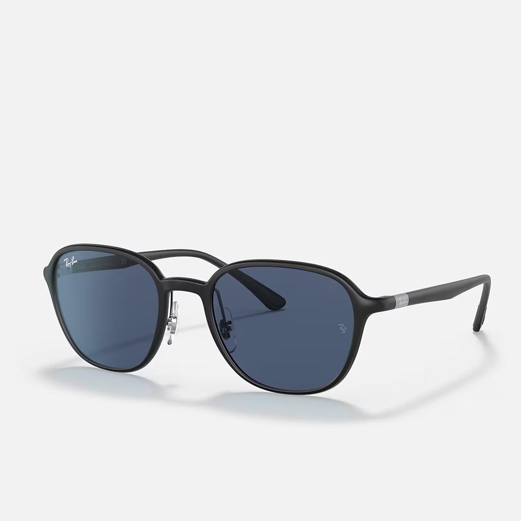 Kính Ray-Ban Rb4341 Đen Xanh Dương Đậm