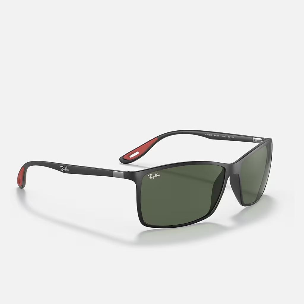 Kính Ray-Ban Rb4179M Scuderia Ferrari Collection Đen Nhám Xanh Lá