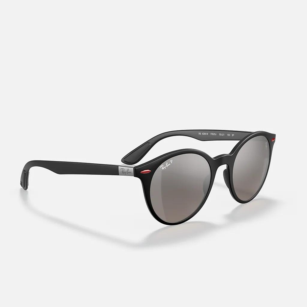 Kính Ray-Ban Rb4296M Scuderia Ferrari Collection Đen Nhám Bạc