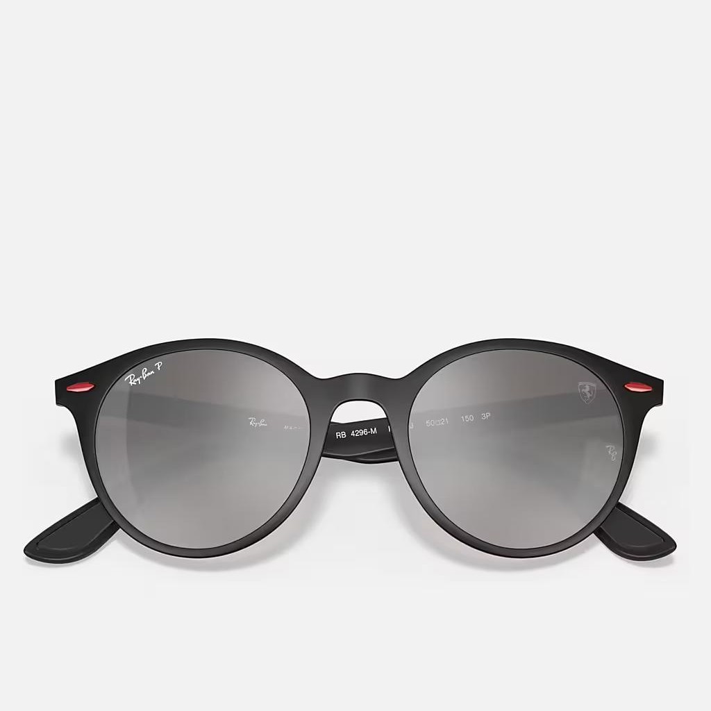 Kính Ray-Ban Rb4296M Scuderia Ferrari Collection Đen Nhám Bạc