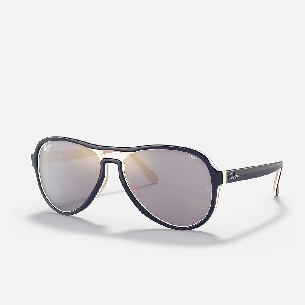 Kính Ray-Ban Vagabond Mirror Evolve Xanh Dương Xám