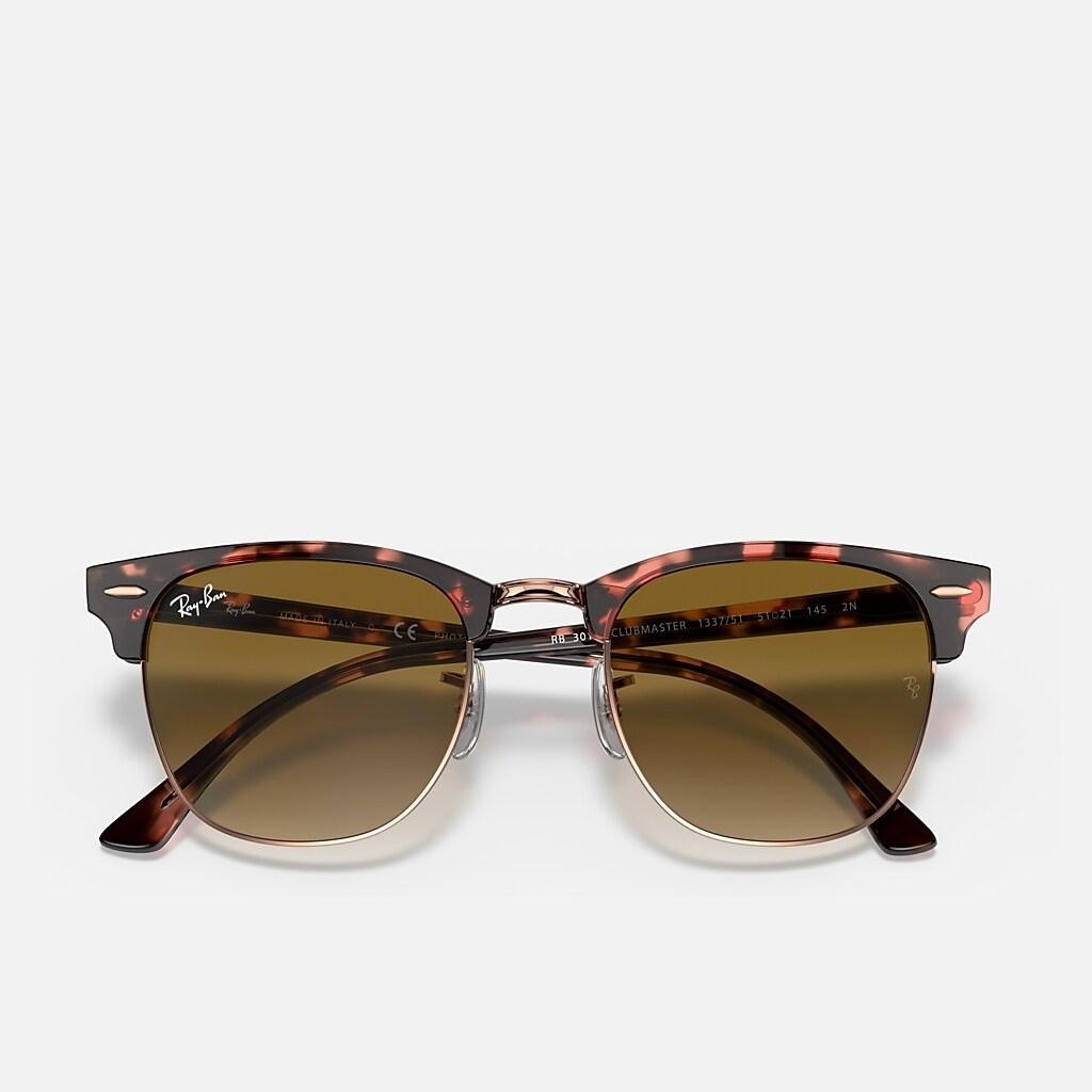 Kính Ray-Ban Clubmaster Fleck Nâu Sáng