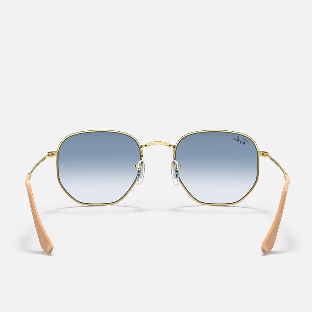 Kính Ray-Ban Hexagonal Vàng Xanh Dương