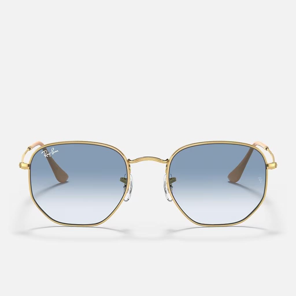 Kính Ray-Ban Hexagonal Vàng Xanh Dương