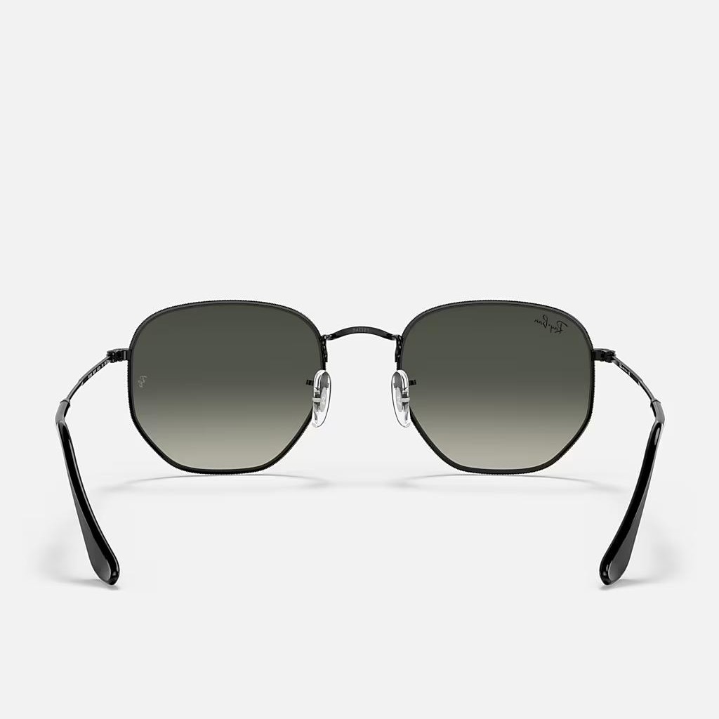 Kính Ray-Ban Hexagonal Đen Xám