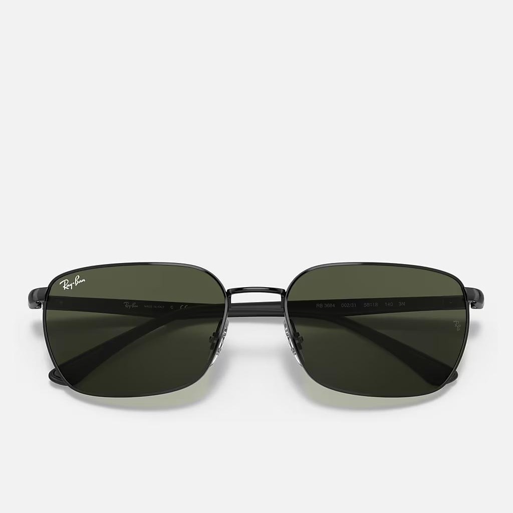 Kính Ray-Ban Rb3684 Đen Xanh Lá