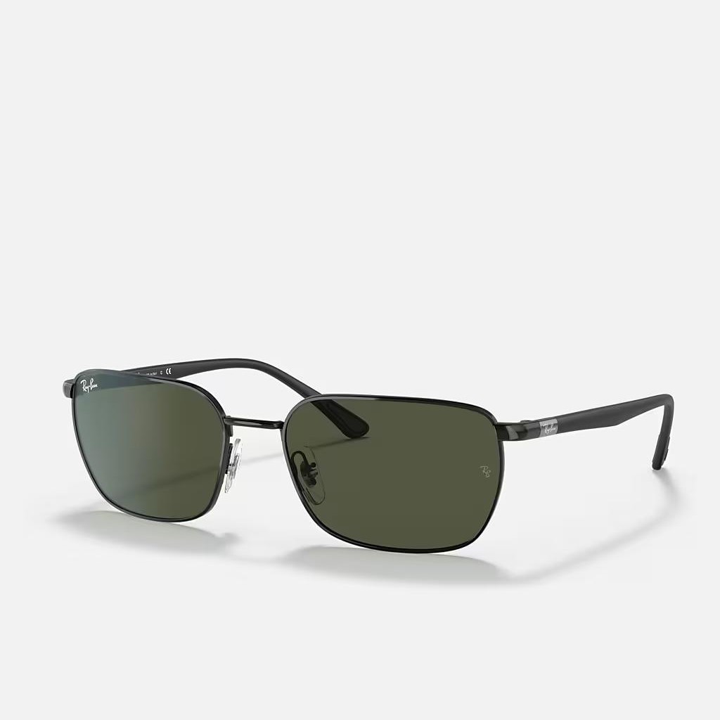 Kính Ray-Ban Rb3684 Đen Xanh Lá