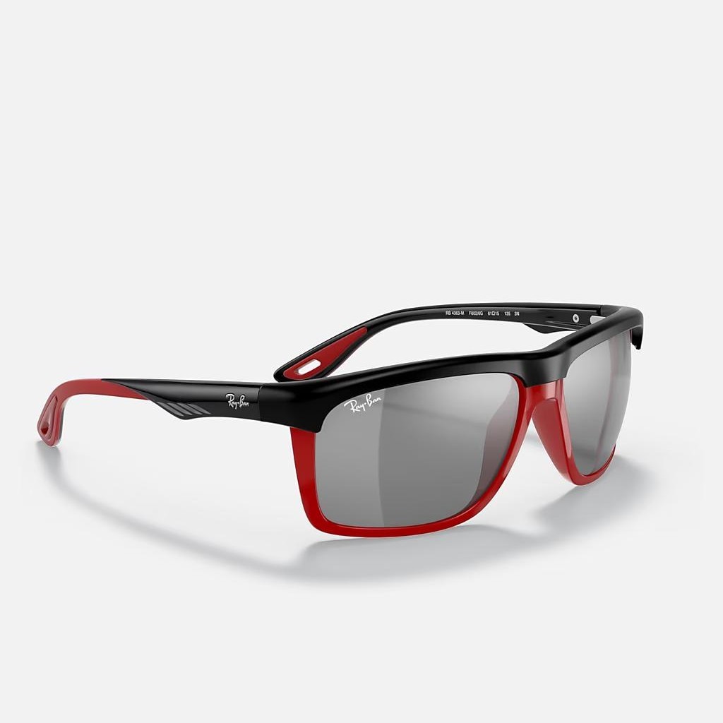 Kính Ray-Ban Rb4363M Scuderia Ferrari Collection Đen Nhám Xám