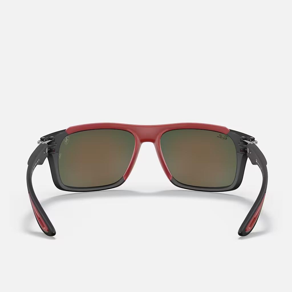 Kính Ray-Ban Rb4364M Scuderia Ferrari Collection Đen Nhám Đỏ