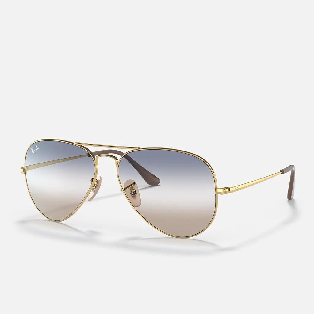 Kính Ray-Ban Rb3689 Bi-Gradient Vàng Xanh Dương Nâu