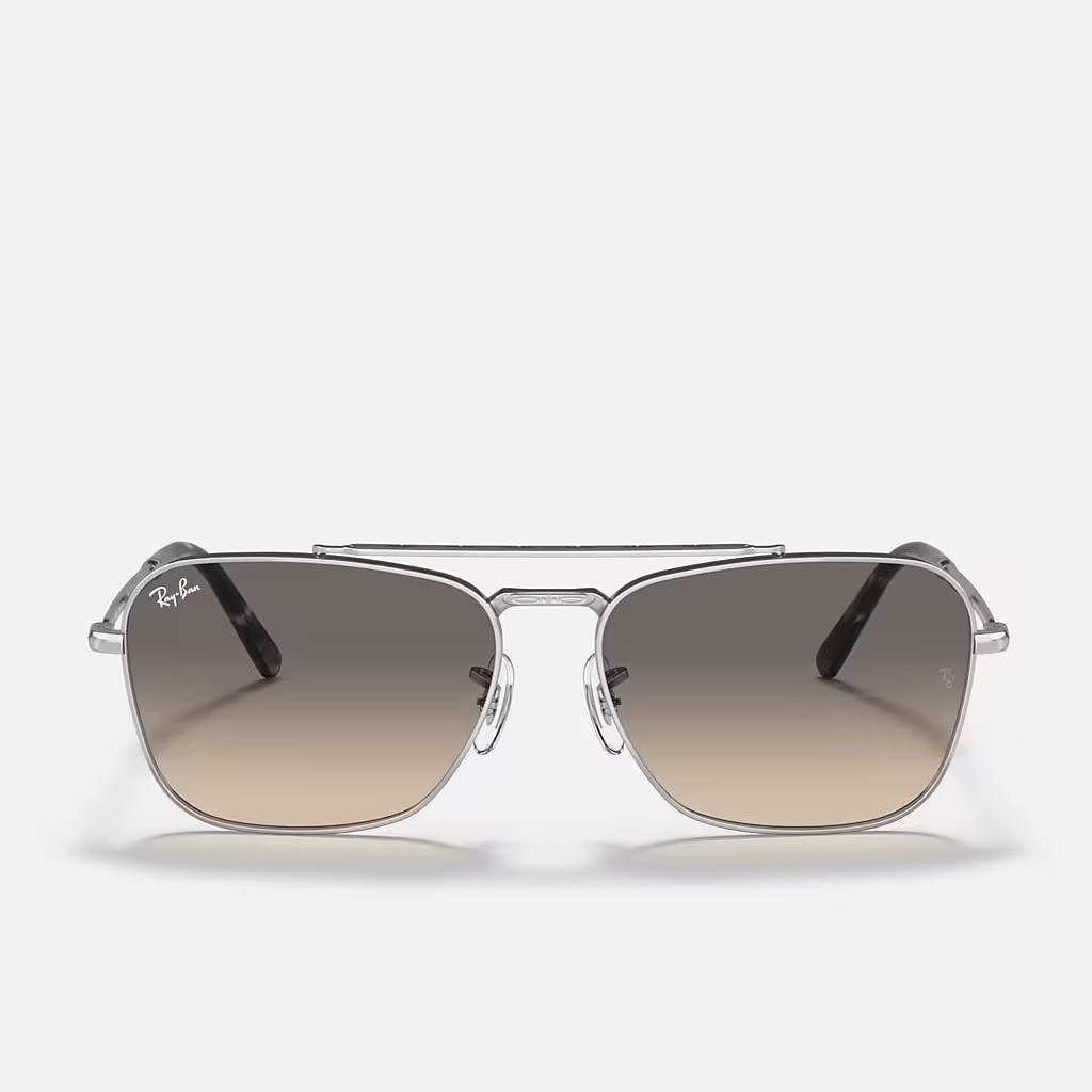 Kính Ray-Ban New Caravan Bạc Xám