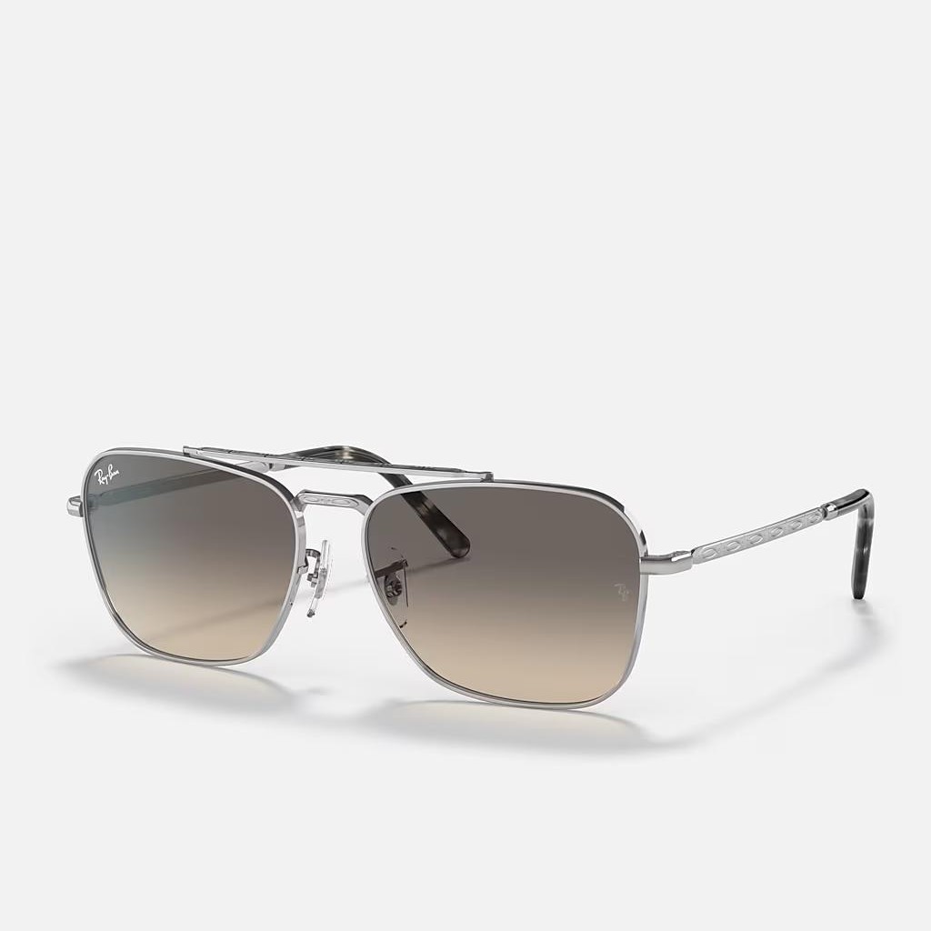 Kính Ray-Ban New Caravan Bạc Xám