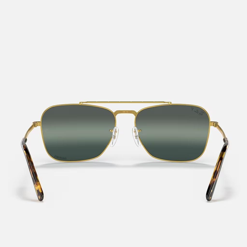 Kính Ray-Ban New Caravan Vàng Xanh Dương